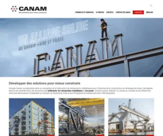 Canam.com(Groupe Canam) Screenshot