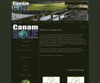CanamGolf.com(Canam Golf) Screenshot