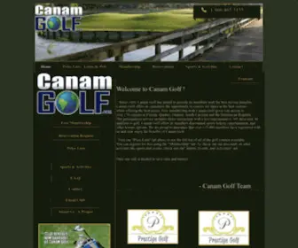 CanamGolf.net(Canam Golf) Screenshot
