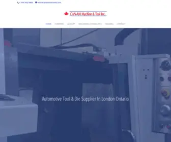 Canammachine.com(Automotive Tool & Die Supplier London) Screenshot