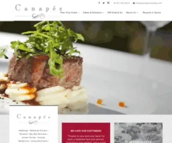 Canapescatering.com(Canapes Catering) Screenshot