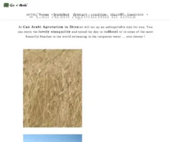 Canarabi.com(Rural Hotel in Ibiza. Agroturismo Can Arabí) Screenshot