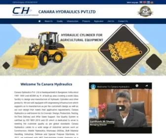 Canarahydraulics.com(Canara Hydraulics Bangalore India) Screenshot