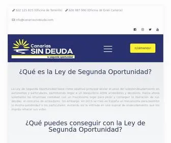 Canariasindeuda.com(Aplicamos la Ley de Segunda Oportunidad para personas físicas y autónomos en las Islas) Screenshot