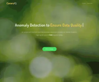 Canaryiq.com(Anomaly Detection to Make Your Company Smarter) Screenshot