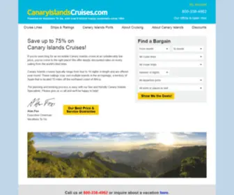 Canaryislandscruises.com(Canary Islands Cruises) Screenshot