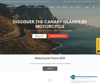 Canaryride.com(Rent a motorcycle and tours in Gran Canaria) Screenshot