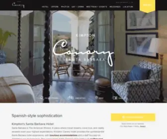 Canarysantabarbara.com(Kimpton Canary Hotel) Screenshot