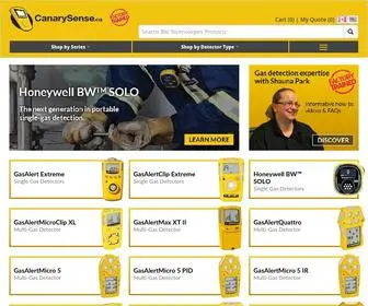 Canarysense.ca(BW Technologies Portable Gas Monitors and Detectors) Screenshot