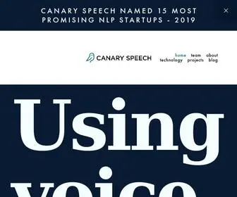 Canaryspeech.com(Canary Speech) Screenshot