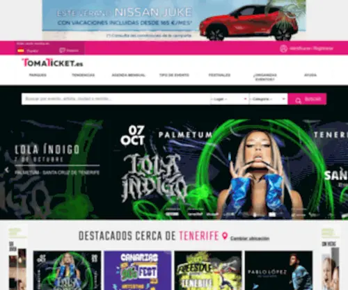 Canaryweb.es(Venta de entradas) Screenshot
