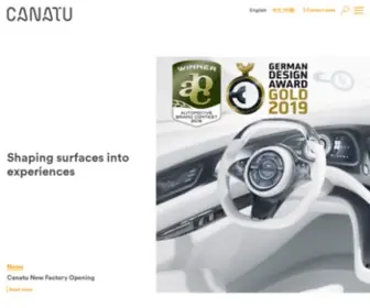 Canatu.com(Shaping surfaces into experiences) Screenshot