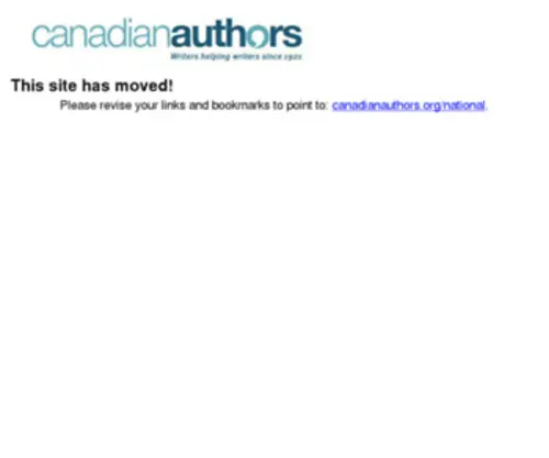 Canauthors.org(Canauthors) Screenshot