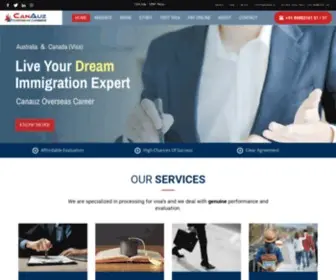 Canauzoverseas.com(Canada Immigration Consultant In Hyderabad) Screenshot