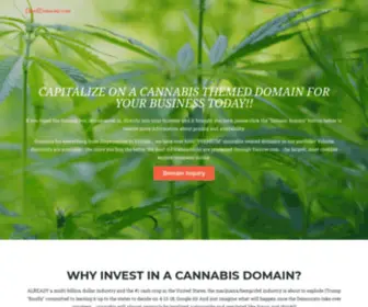 Canaventure.com(Capitalize on a Cannabis Themed Domain) Screenshot