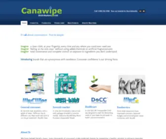 Canawipe.com(About Wysi Wipes) Screenshot