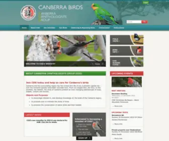 Canberrabirds.org.au(Canberra Birds) Screenshot