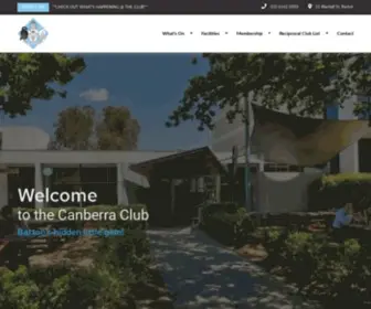 Canberraclub.com.au(Canberra Club) Screenshot