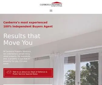 Canberrapropertysolutions.com.au(Buyers agent Canberra with Tom Duffy) Screenshot