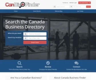 CanbizFinder.ca(Canada business directory) Screenshot