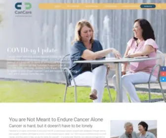 Cancare.org(CanCare's mission) Screenshot