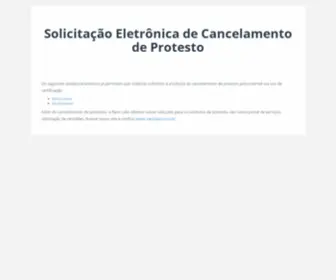 Cancelamentoprotesto.com.br(Central de Serviços) Screenshot