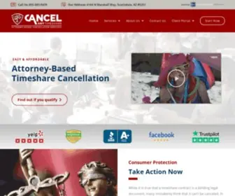 Cancelanytimeshare.com(Cancel Any Timeshare) Screenshot