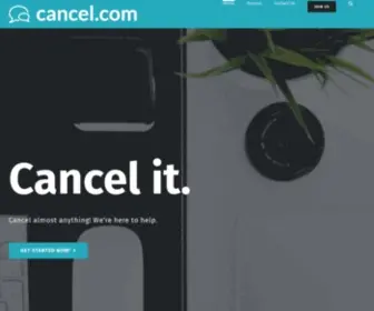 Cancel.com(Domain name is for sale) Screenshot