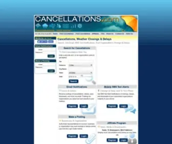 Cancellations.com(Weather Closings & Delays) Screenshot
