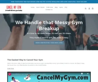 Cancelmygym.com(Cancel My Gym Membership) Screenshot