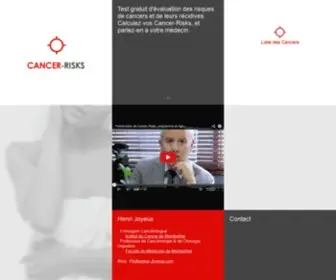 Cancer-Risks.com(Dépistage en ligne du cancer du sein) Screenshot