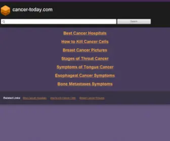 Cancer-Today.com(Cancer Today) Screenshot