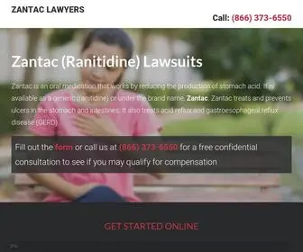 Cancerbyzantac.com(Zantac (Ranitidine) Lawsuit) Screenshot