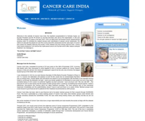 Cancercareindia.net Screenshot