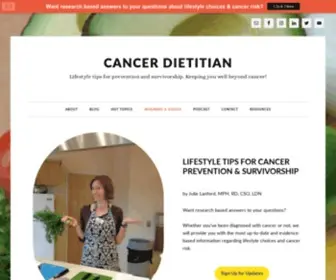 Cancerdietitian.com(Cancer Dietitian) Screenshot