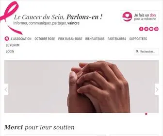 Cancerdusein.org(Le Cancer du Sein Parlons) Screenshot