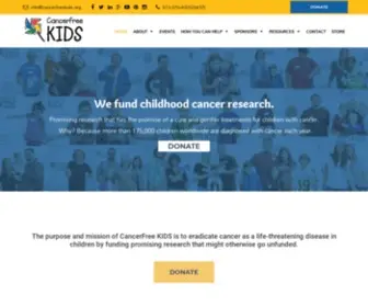 Cancerfreekids.org(CancerFree KIDS) Screenshot