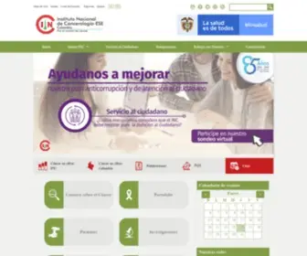 Cancer.gov.co(Instituto Nacional de Cancerologia) Screenshot