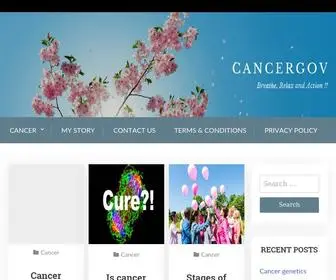 Cancergov.co.in(Breathe, Relax and Action) Screenshot