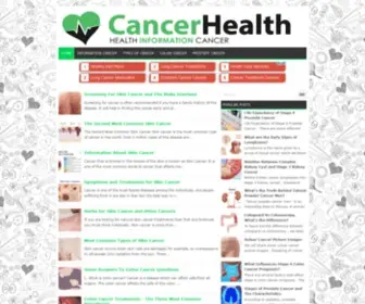 Cancerhealth.net(The Leading Cancer Health Site on the Net) Screenshot