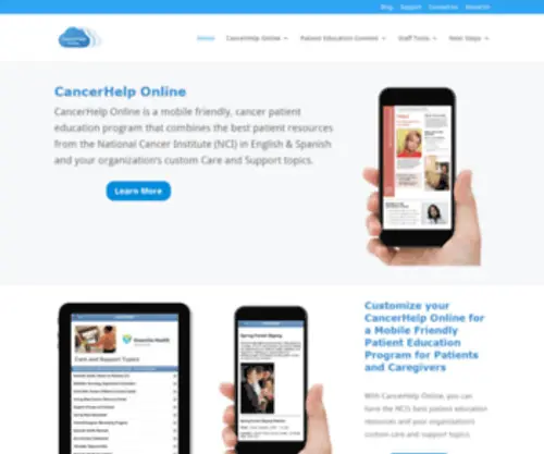 Cancerhelp.org(Mobile Friendly Cancer Patient Education from the NCI) Screenshot