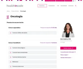 Cancerhic.com(Oncología) Screenshot