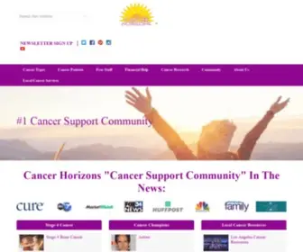Cancerhorizons.com(Cancer Support Community) Screenshot