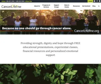 Cancerlifeline.org(Cancer Lifeline) Screenshot