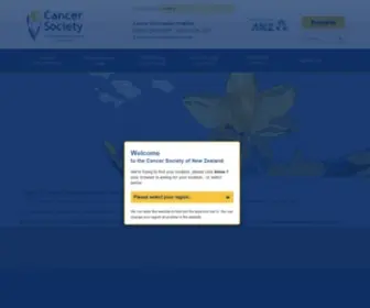 Cancernz.org.nz(Cancer Society NZ) Screenshot