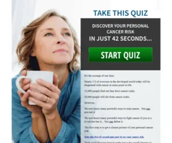 Cancerquiz.org(What's Your Cancer Risk) Screenshot