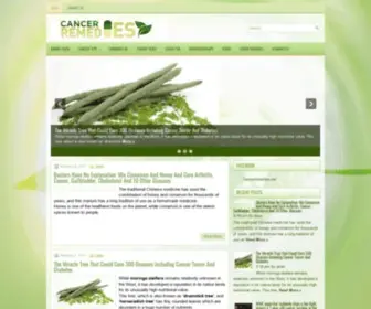 Cancerremedies.net(All about alternative cancer treatments) Screenshot