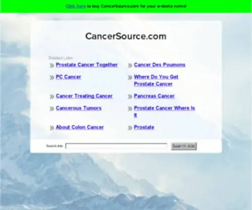 Cancersource.com(Cancersource) Screenshot