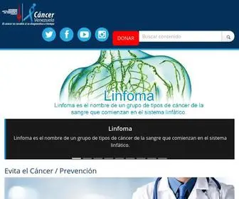 Cancervenezuela.org(Cáncer) Screenshot