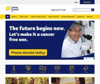 Cancerwa.asn.au(Cancer Council Western Australia) Screenshot